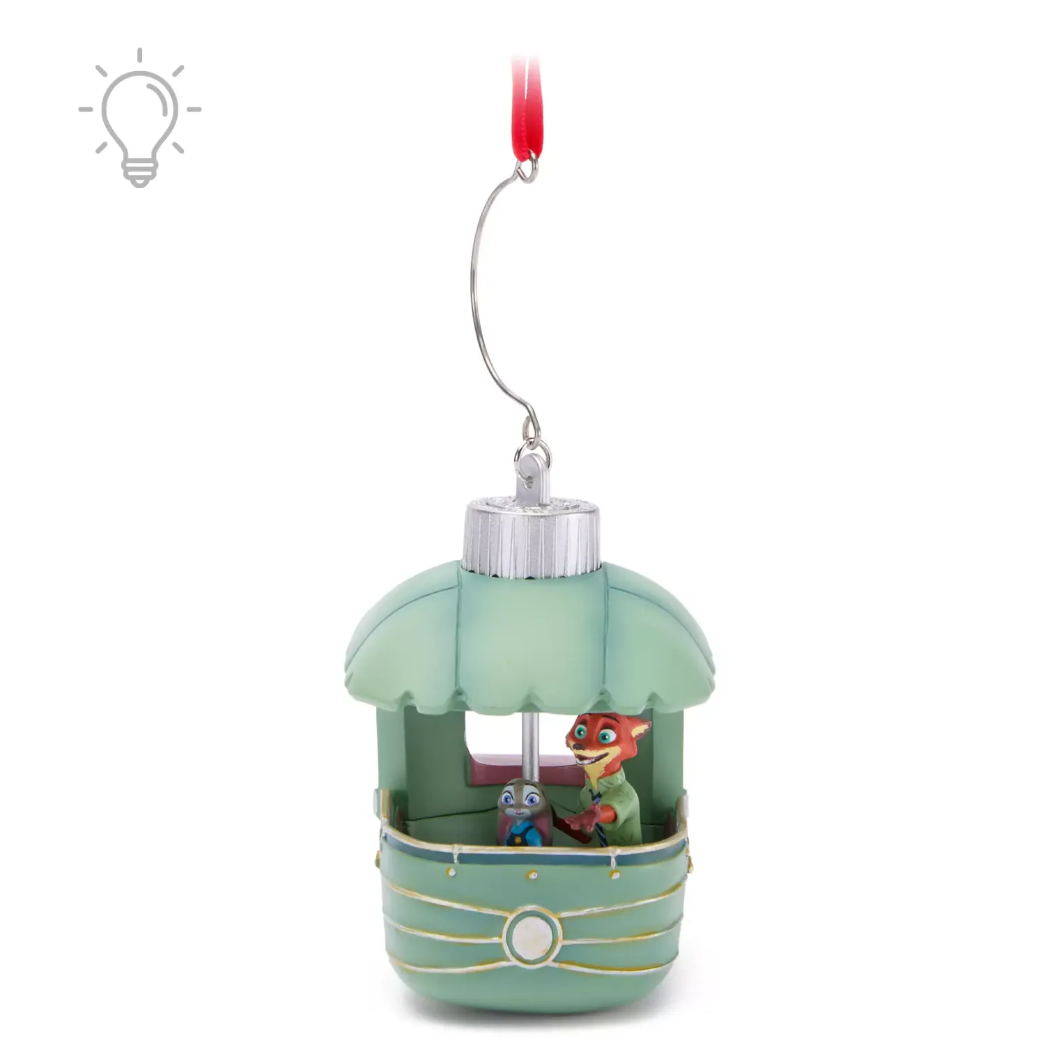 Judy Hopps and Nick Wilde Gondola Light-Up Living Magic Sketchbook Ornament