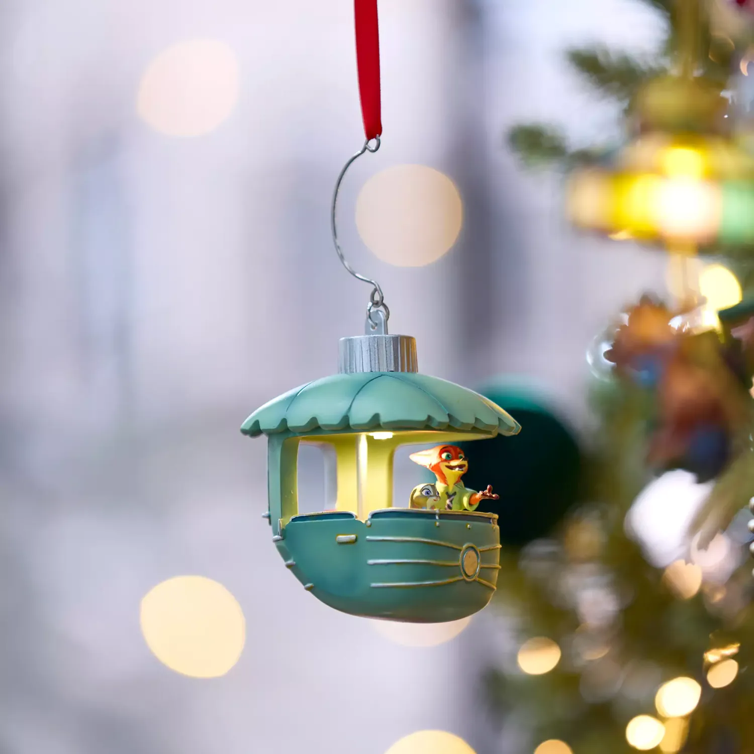 Judy Hopps and Nick Wilde Gondola Light-Up Living Magic Sketchbook Ornament