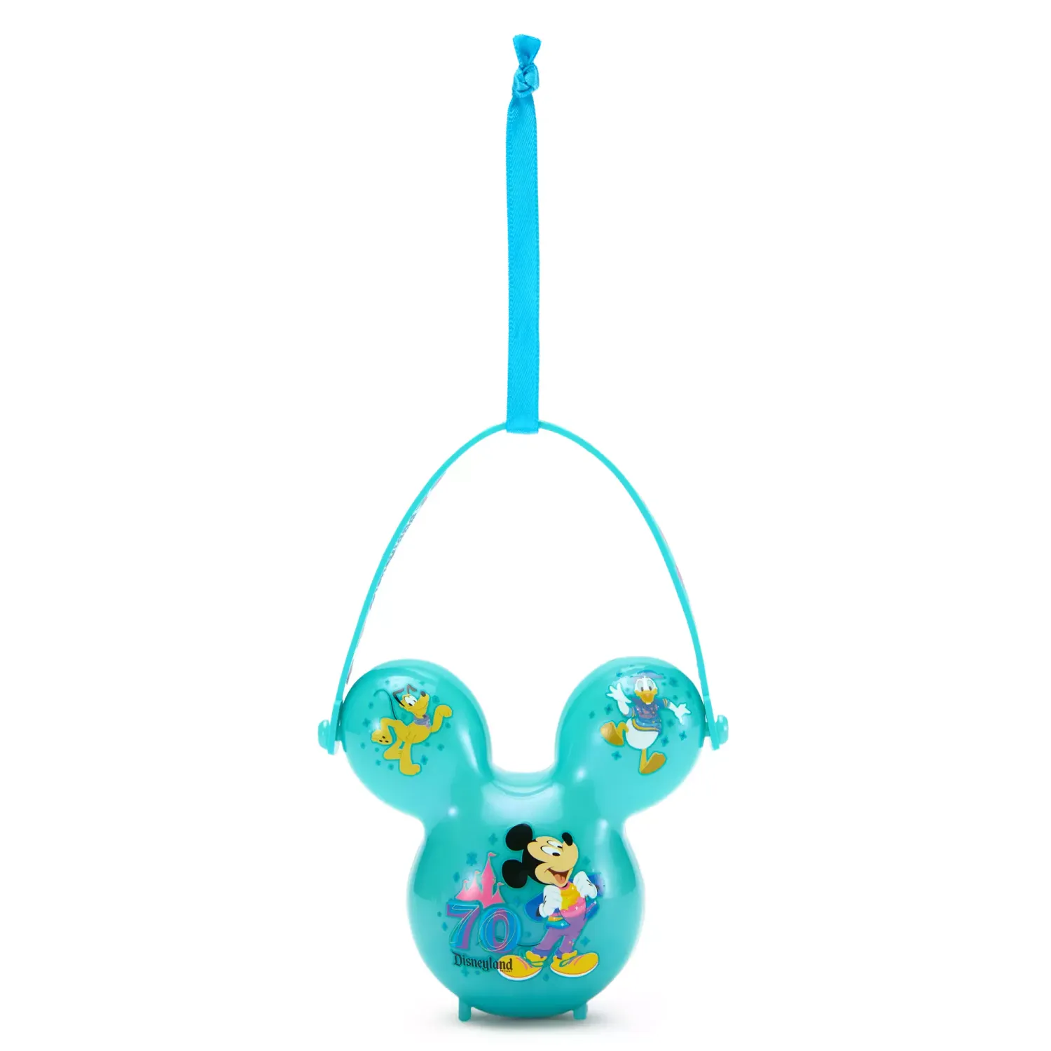 Disneyland 70th Anniversary - Mickey Mouse and Friends Balloon Light-Up Popcorn Bucket Ornament