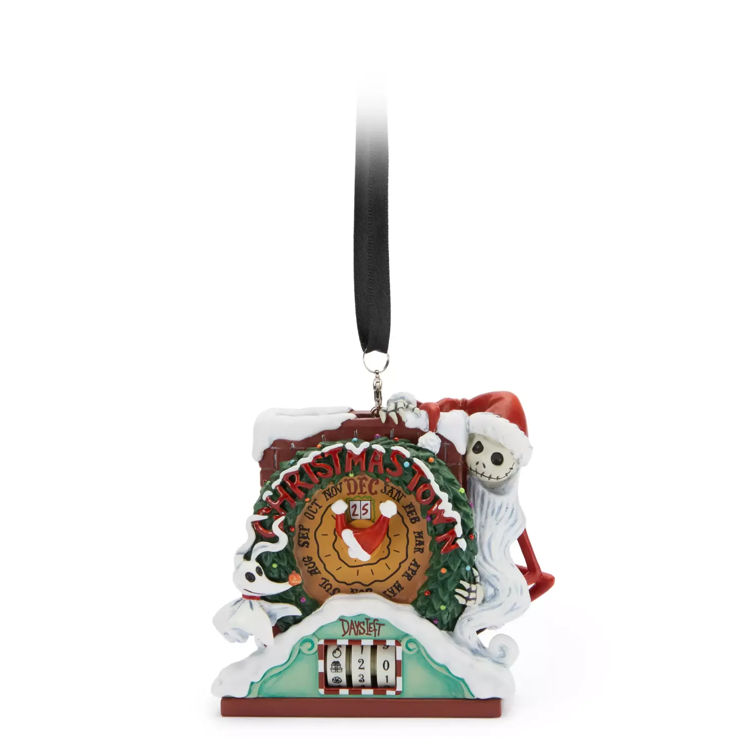 Jack Skellington and Zero Christmas Countdown Ornament