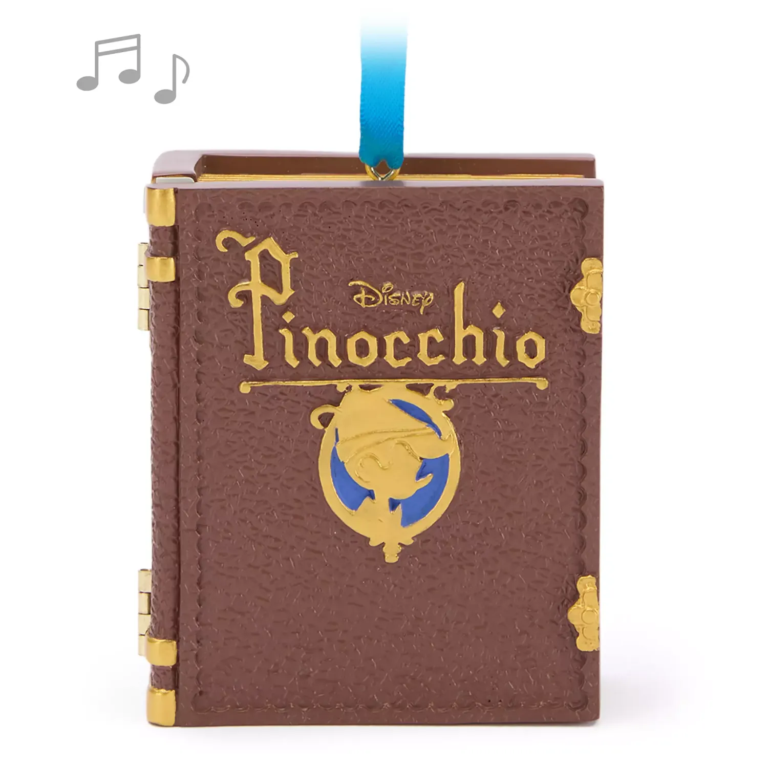 Pinocchio Storybook Musical Living Magic Sketchbook Ornament