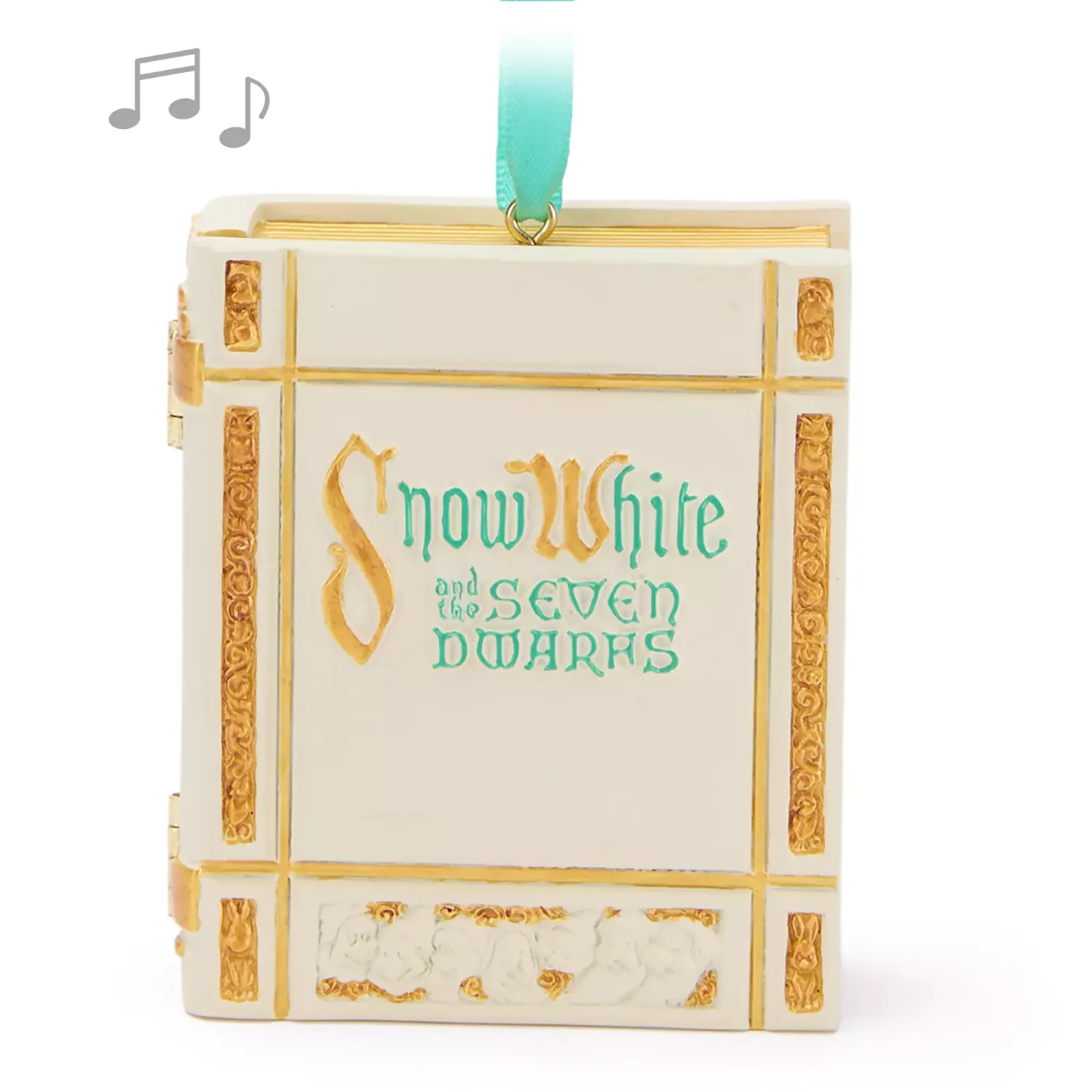 Snow White and the Seven Dwarfs Storybook Musical Living Magic Sketchbook Ornament