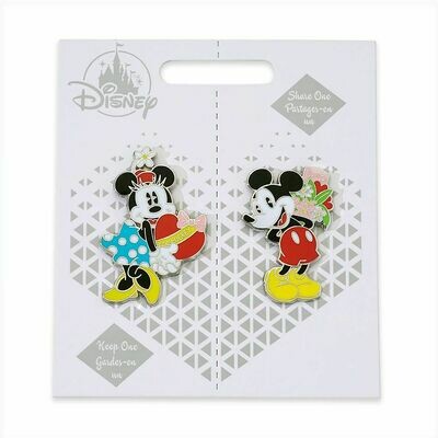Mickey and Minnie Mouse Couples Pin Set