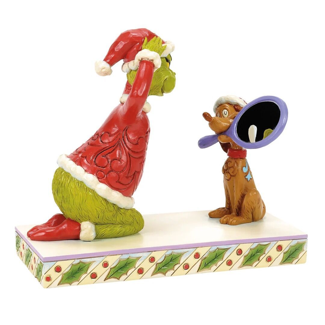 Dr Seuss by Jim Shore - Max Holding Mirror For Grinch