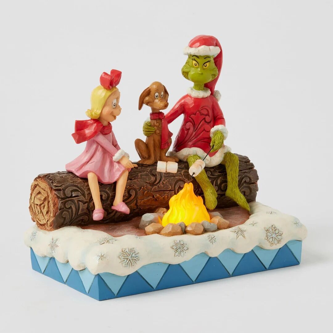Dr Seuss by Jim Shore - Grinch, Max &amp; Cindy-Lou Roasting