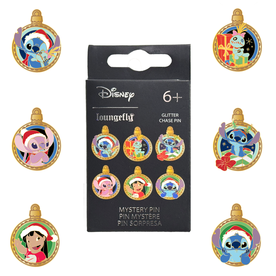 Loungefly Lilo &amp; Stitch - Holiday Ornaments Mystery Box Pins