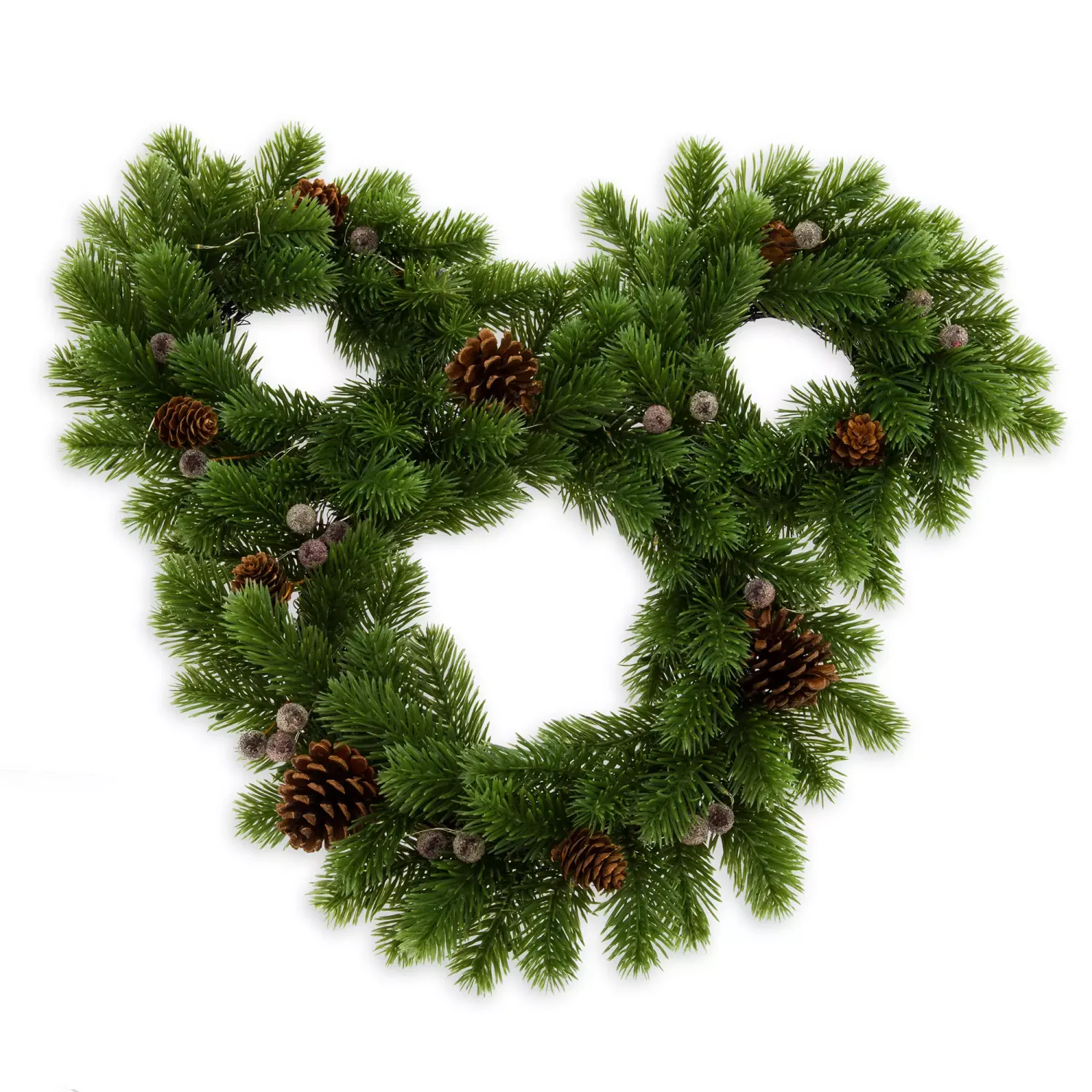 Mickey Mouse Icon Light-Up Holiday Wreath