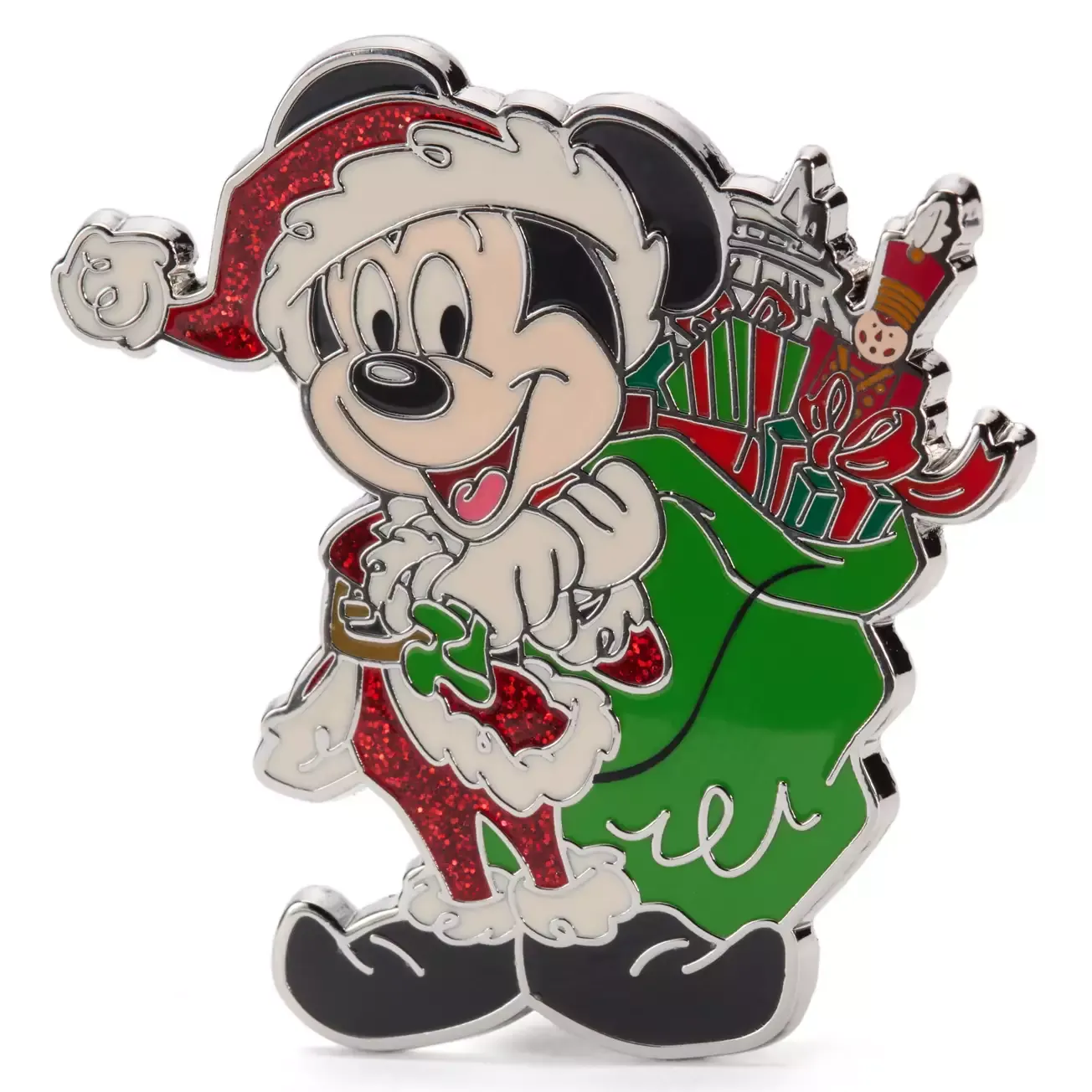 Santa Mickey Mouse Holiday Pin