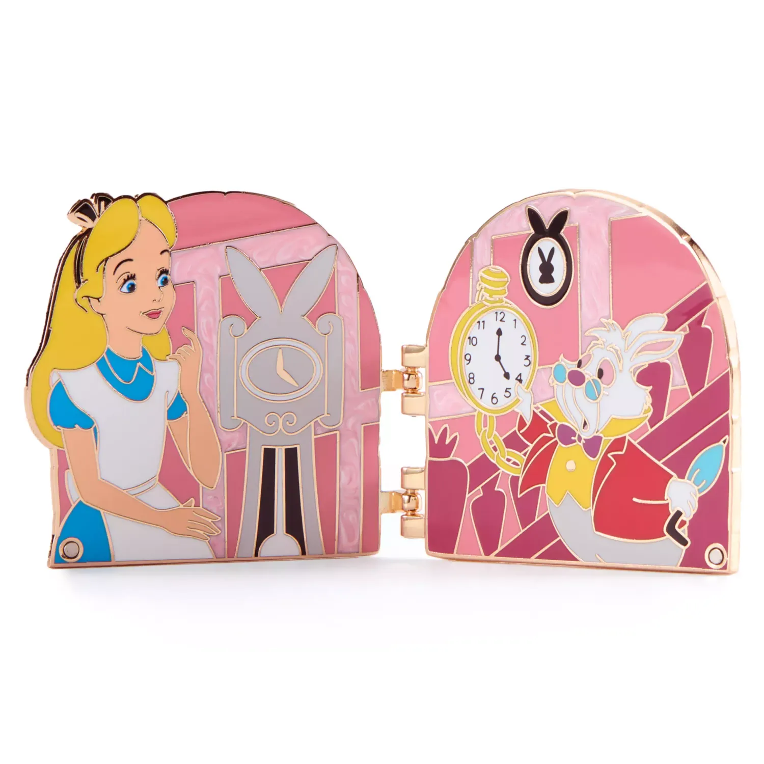Alice and White Rabbit Limited Edition Hinged Pin - Disney Enchanted Doors