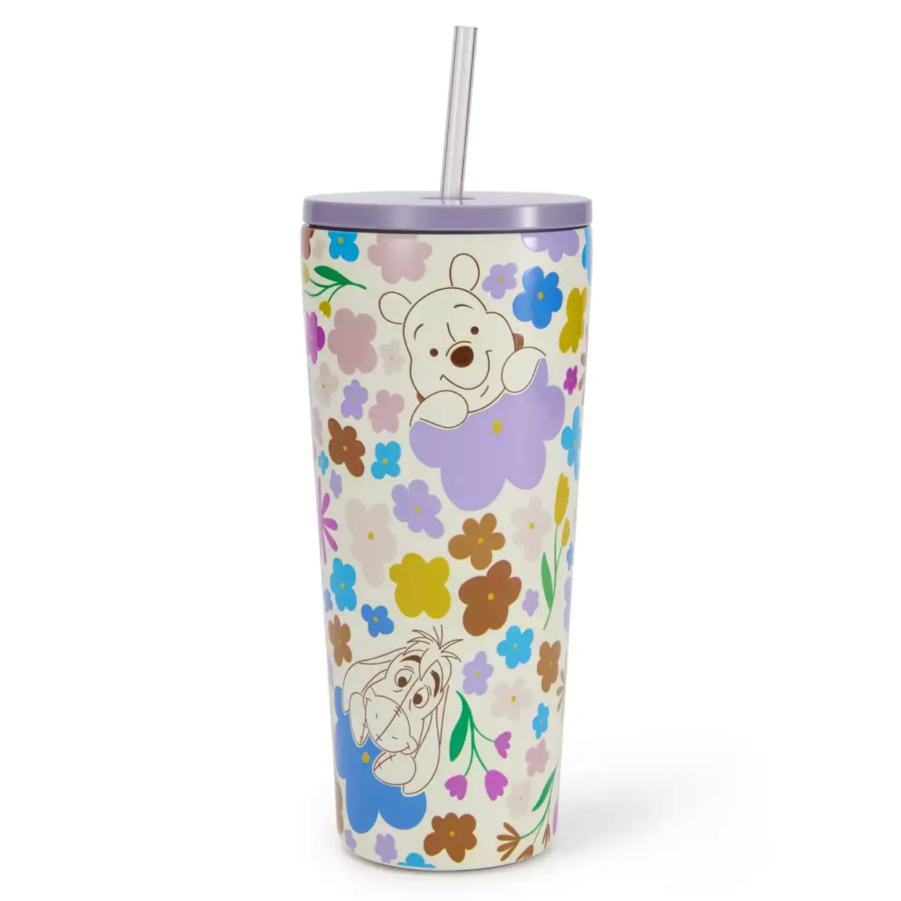 Winnie the Pooh and Pals Stainless Steel Tumbler with Straw