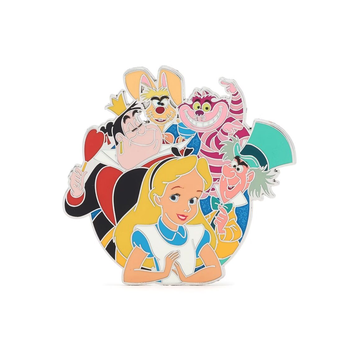 Alice in Wonderland Cast Cluster Pin