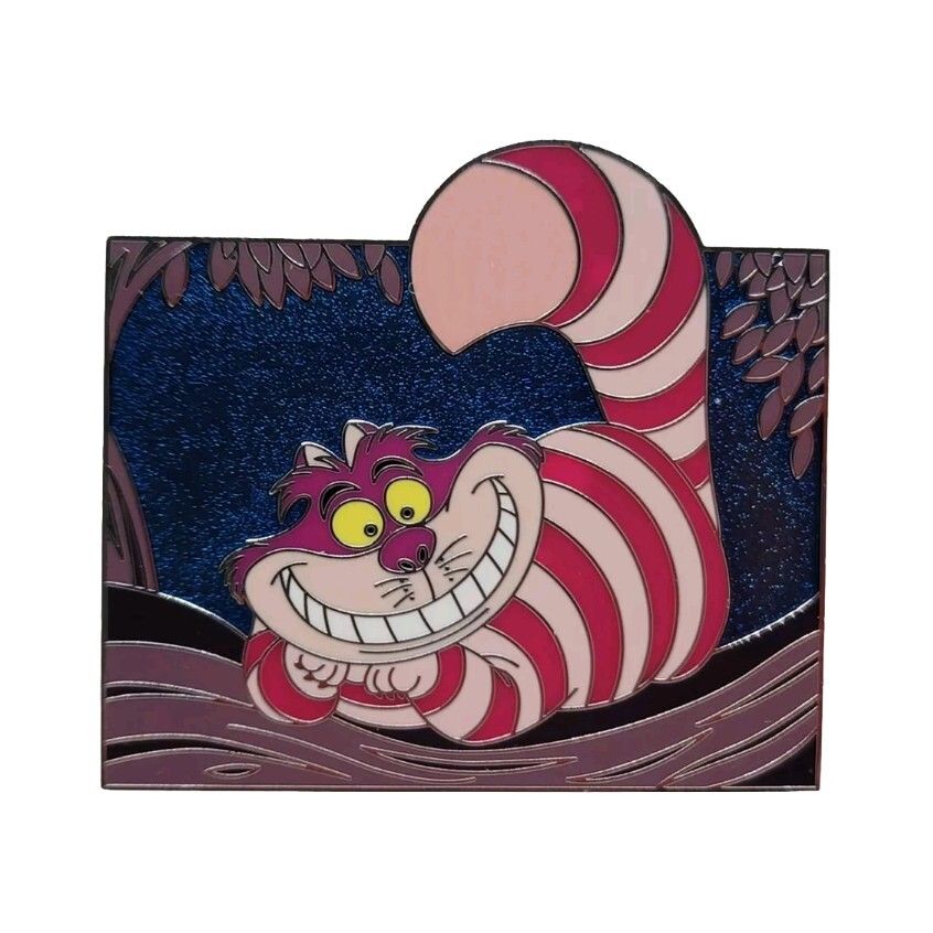 Cheshire Cat on Branch Pin