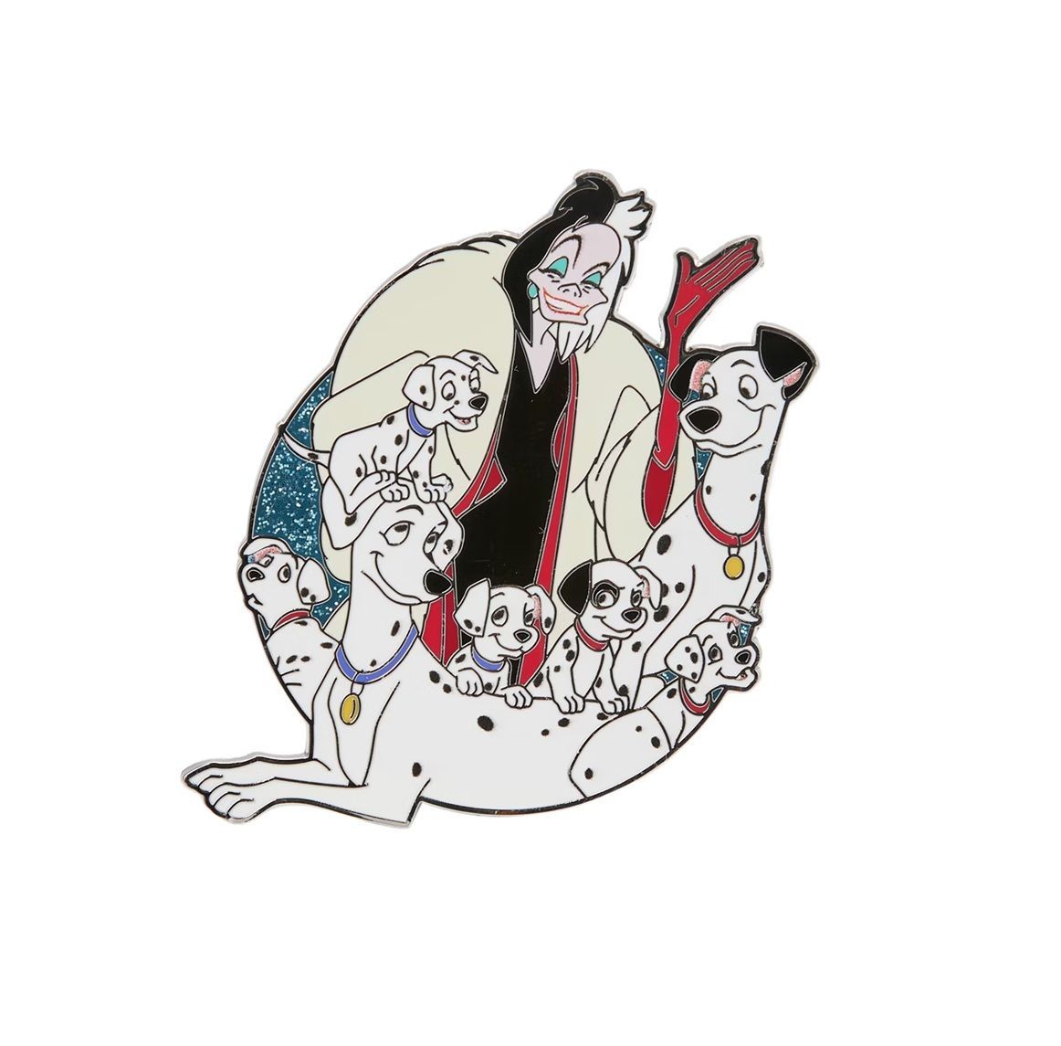 101 Dalmatians Cast Cluster Pin