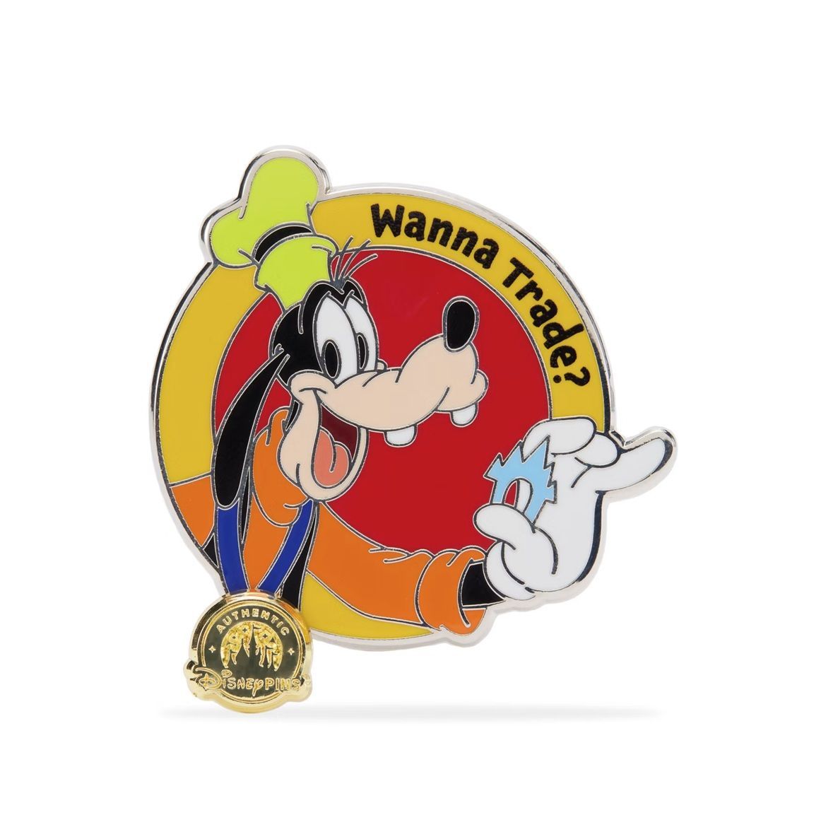 Goofy 'Want to Trade?' Pin