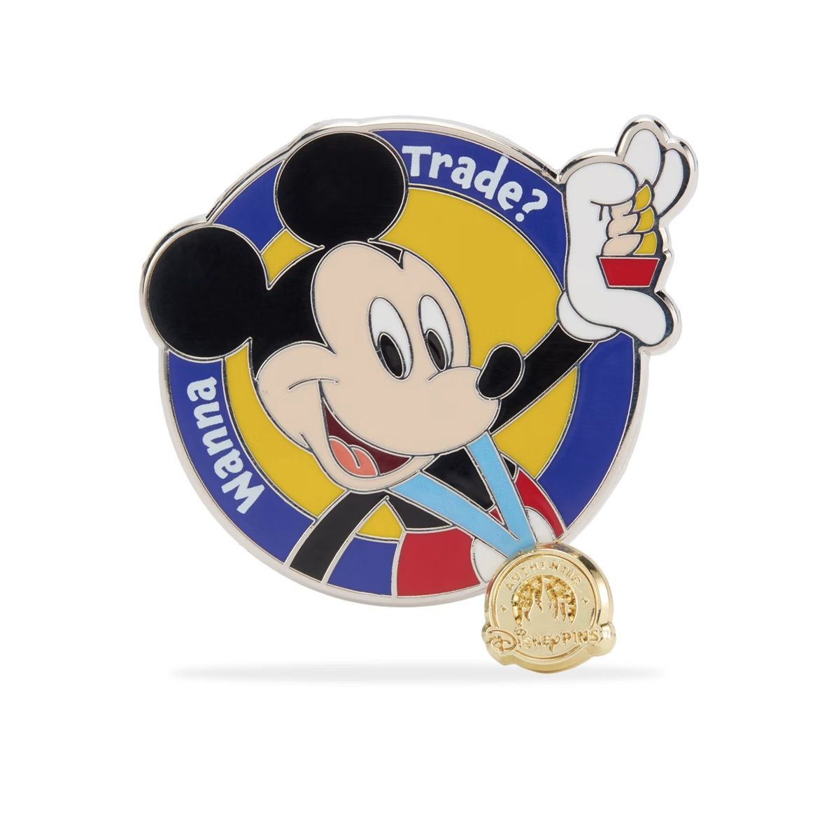 Mickey Mouse 'Want to Trade?' Pin