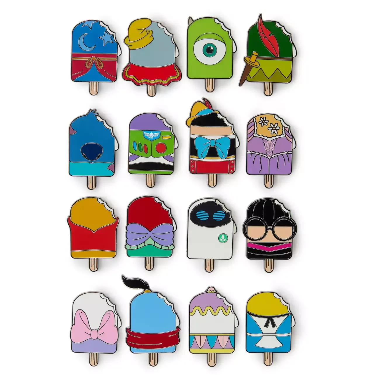 Disney Ice Cream Series 2 5-Piece Mystery Pin Pouch Blind Pack