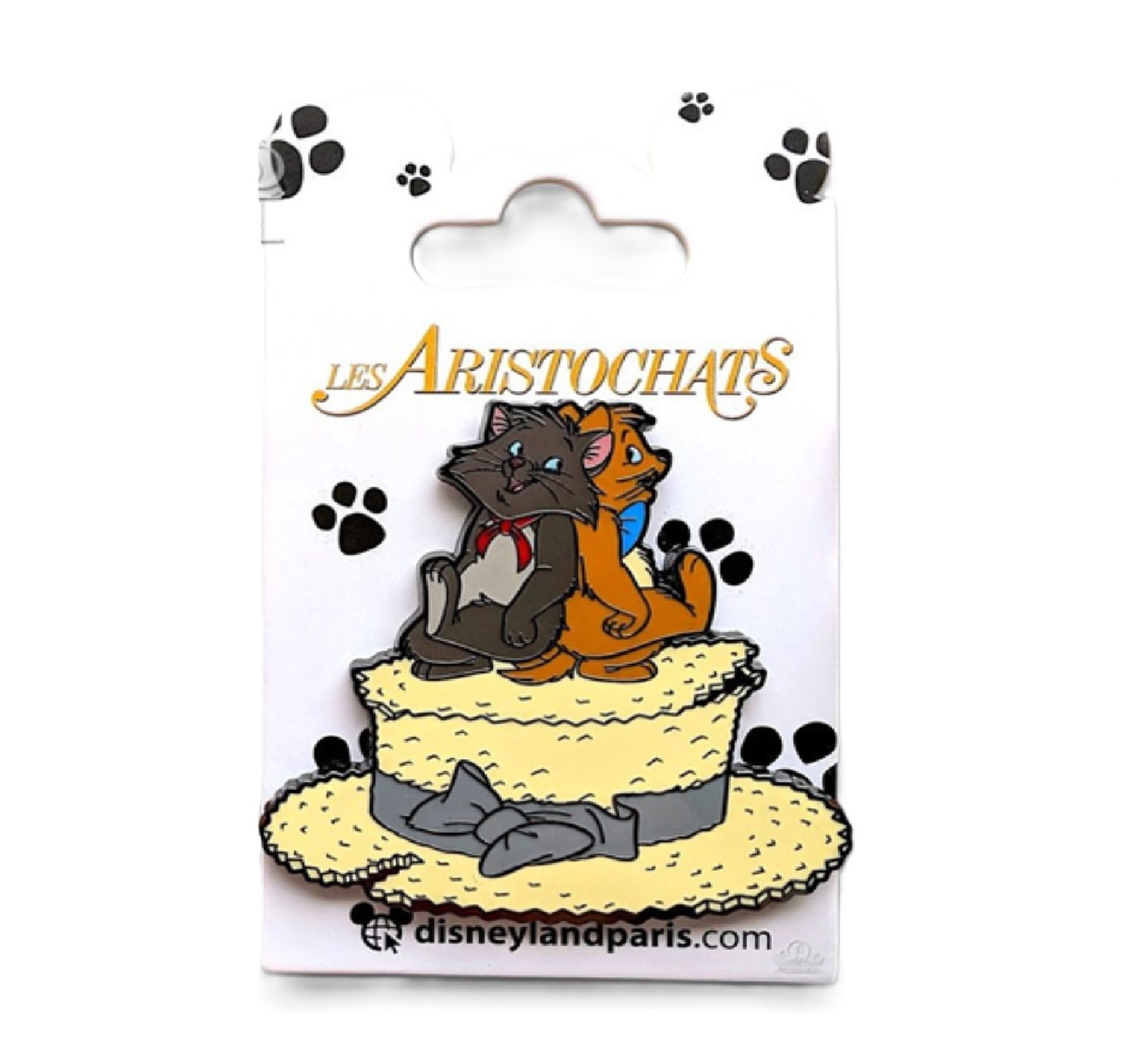 Disneyland Paris Berlioz and Toulouse dancing on straw hat pin