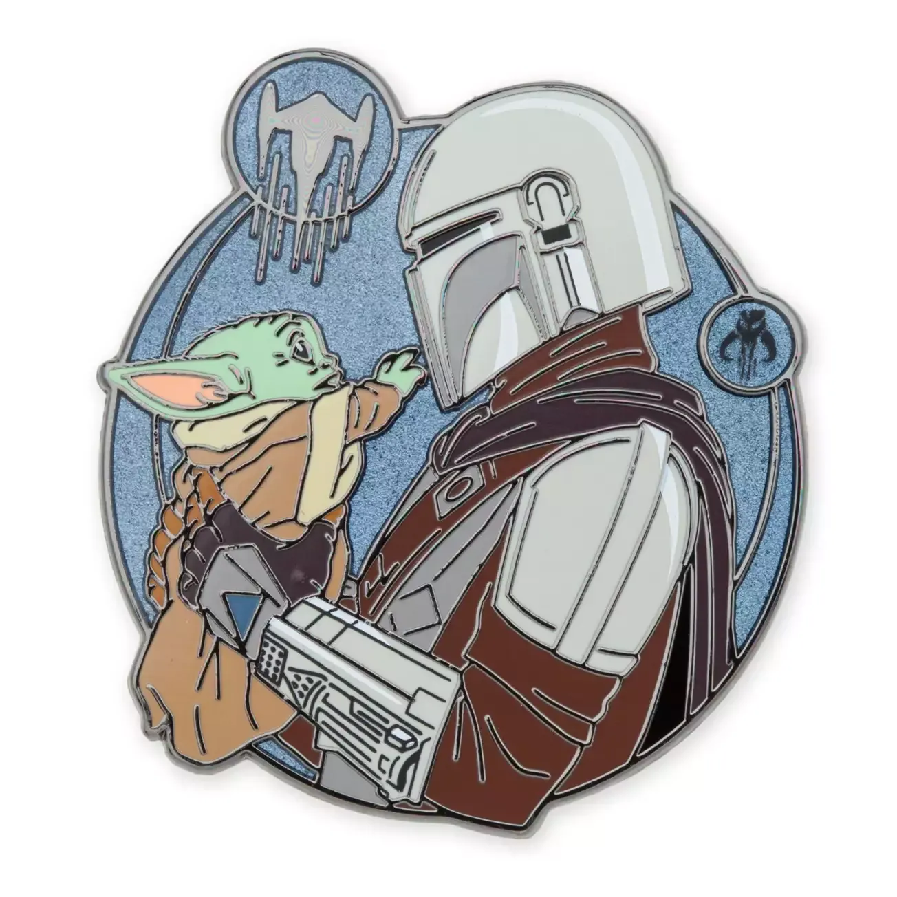 Din Djarin and Grogu Pin