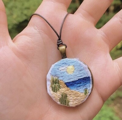 Custom Embroidered Necklace