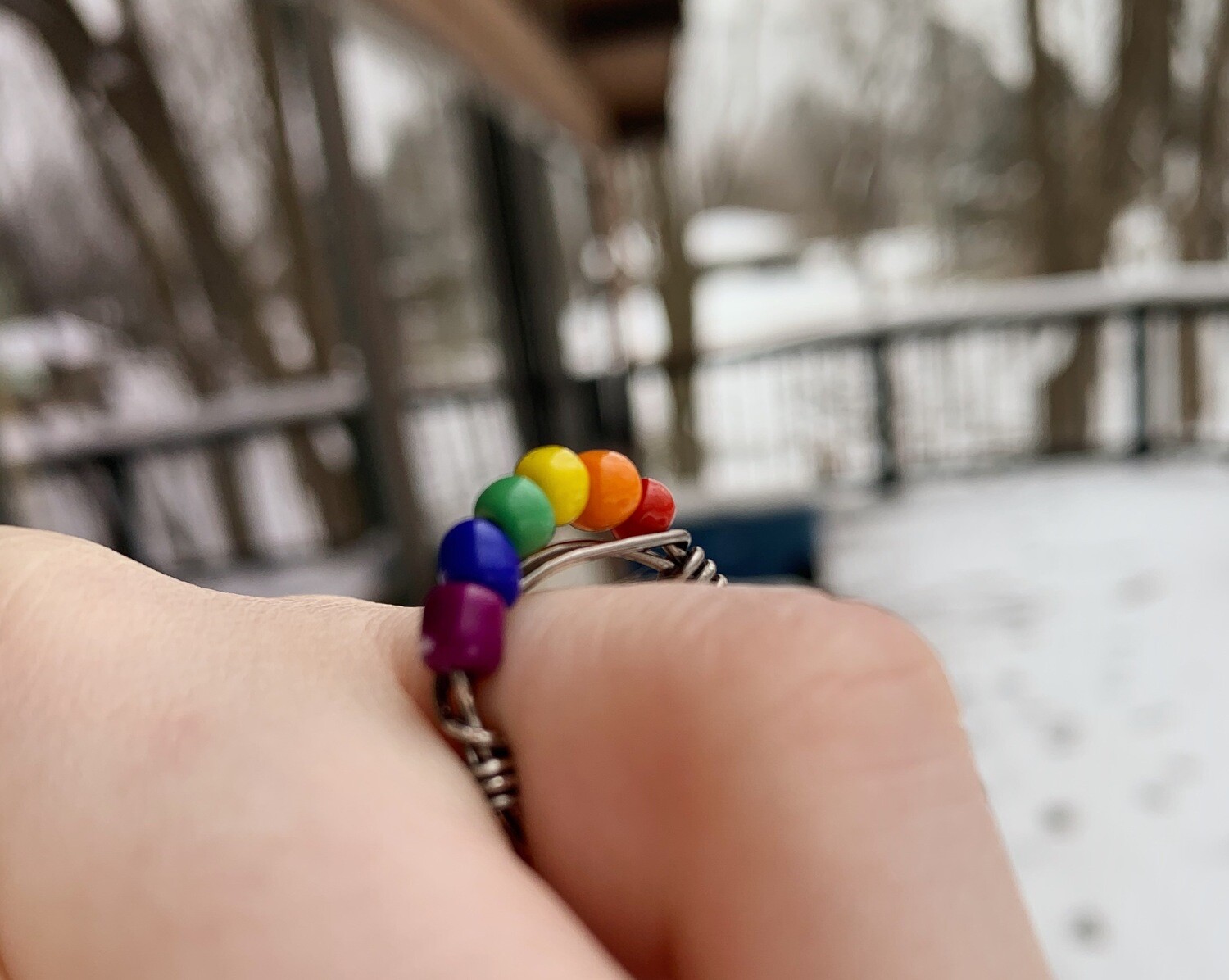 Color Beaded Ring