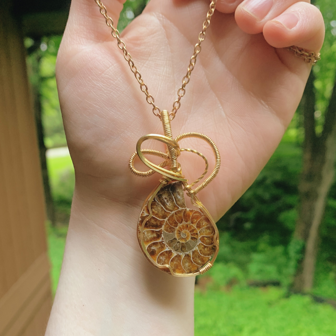 Ammonite Statement Necklace
