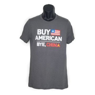Buy American - Bye China Tee - Gray
