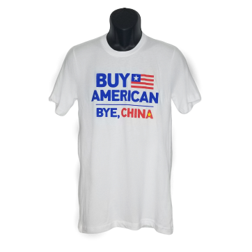 Buy American - Bye China Tee - White