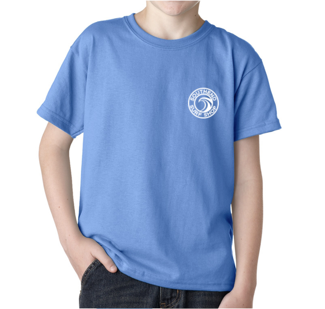 Youth Southend Surf Shop T-Shirt (CAROLINA BLUE)