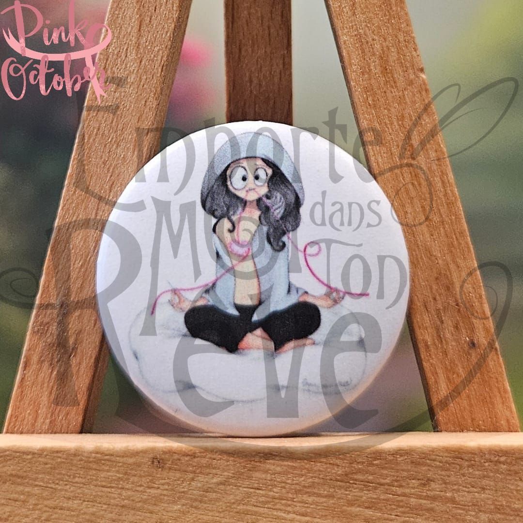 Badge Octobre Rose