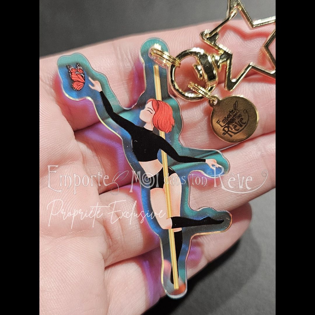 Porte-Clés Pole "Black Cherry"