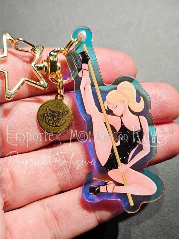 Porte-Clés Pole Exotique "Sparkling Lili"