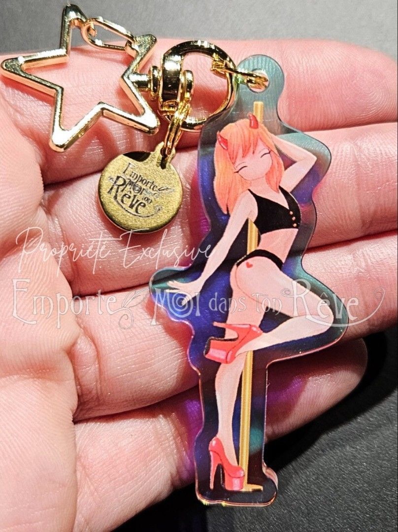 Porte-Clés Pole Exotique "Evil Little Heart"