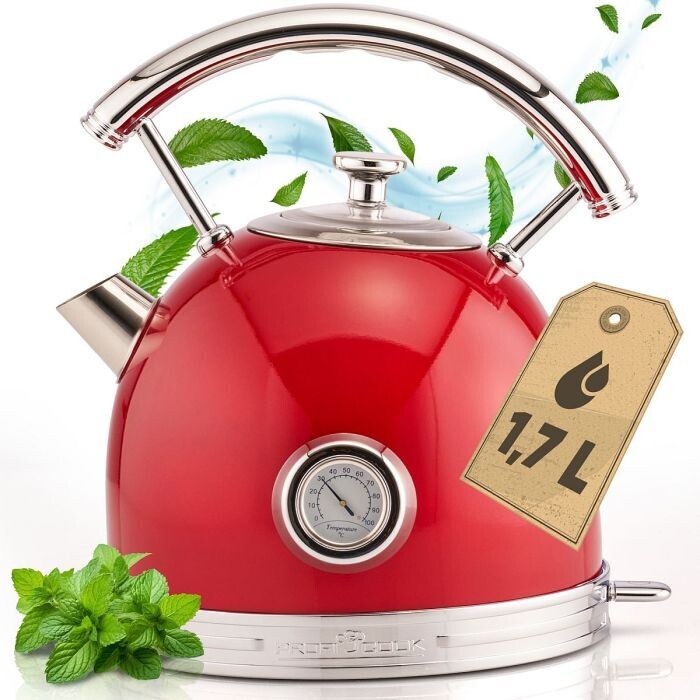 ProfiCook Water kettle vintage PC-WKS 1192 red