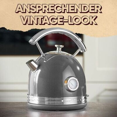 ProfiCook Water kettle vintage PC-WKS 1192 anthracite