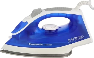 مكواة بخار بقاعدة مطلية بطبقة من التيتانيوم من باناسونيك NI-M300T- 1800 وات، ابيض ارجواني