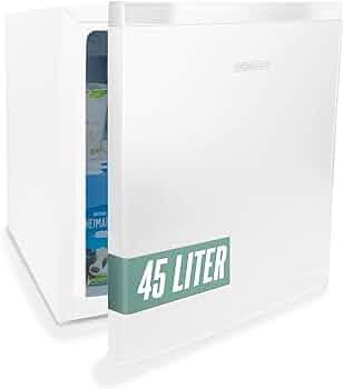 ثلاجه ميني بار هينريش ابيض ٤٥ لتر بفريزر داخلي