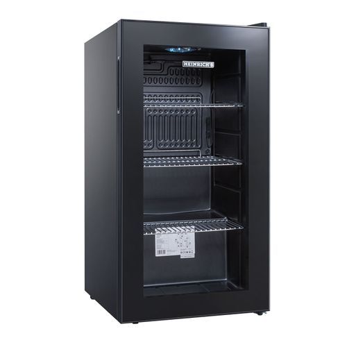 HEINRICHS Drinks Fridge, Mini Fridge with Glass Door, 88 L