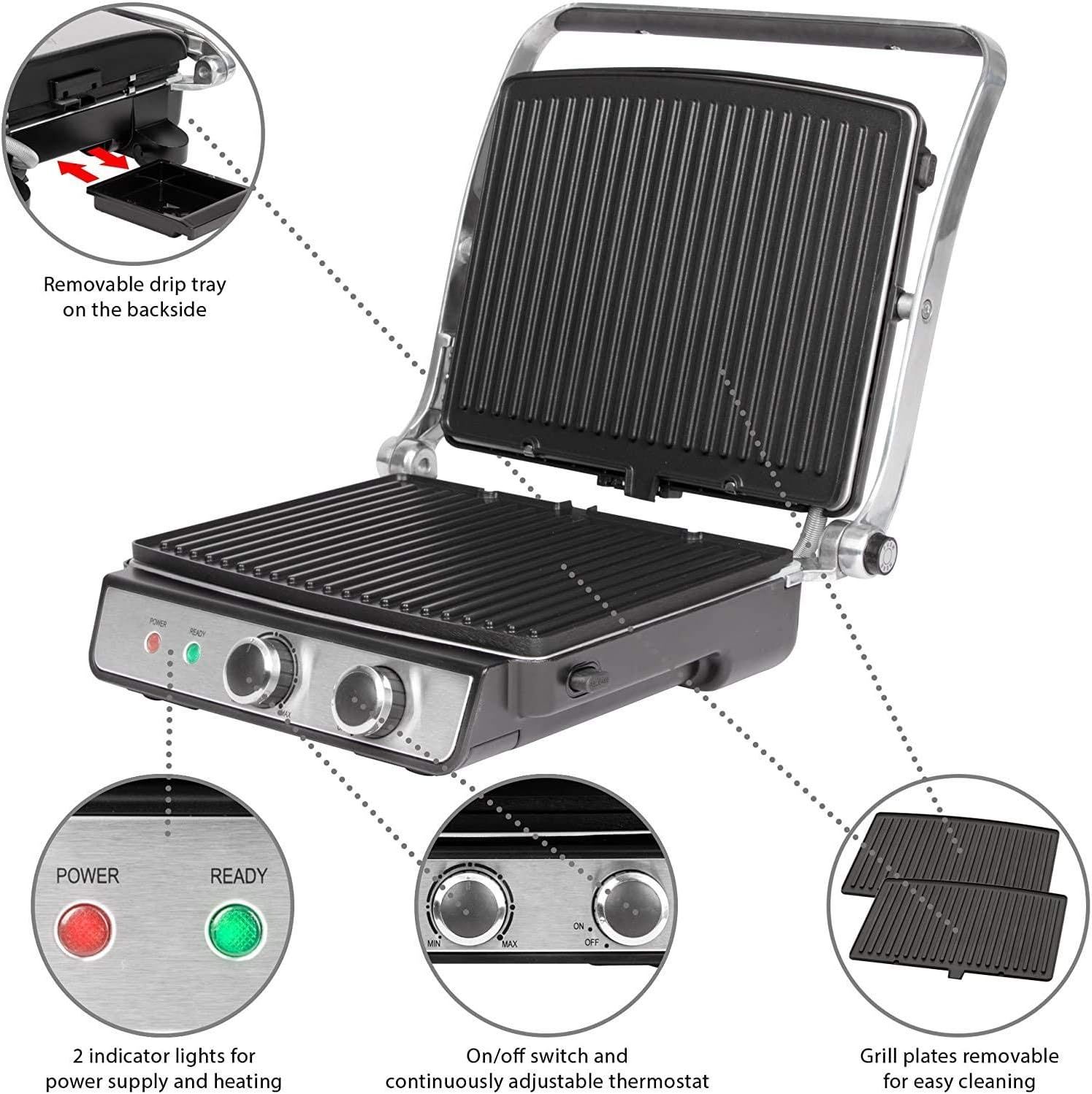 ProfiCook PC-KG 1029 Stainless Steel Contact Grill