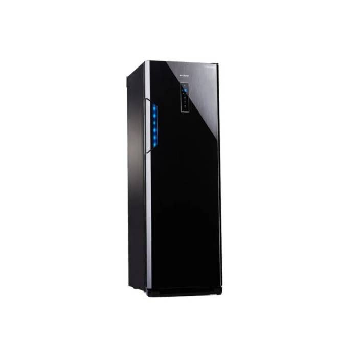 FJ-EC27(Bk)ديب فريزر شارب انفرتر ديجيتال نوفروست 7 درج 300 لتر لون استانلس