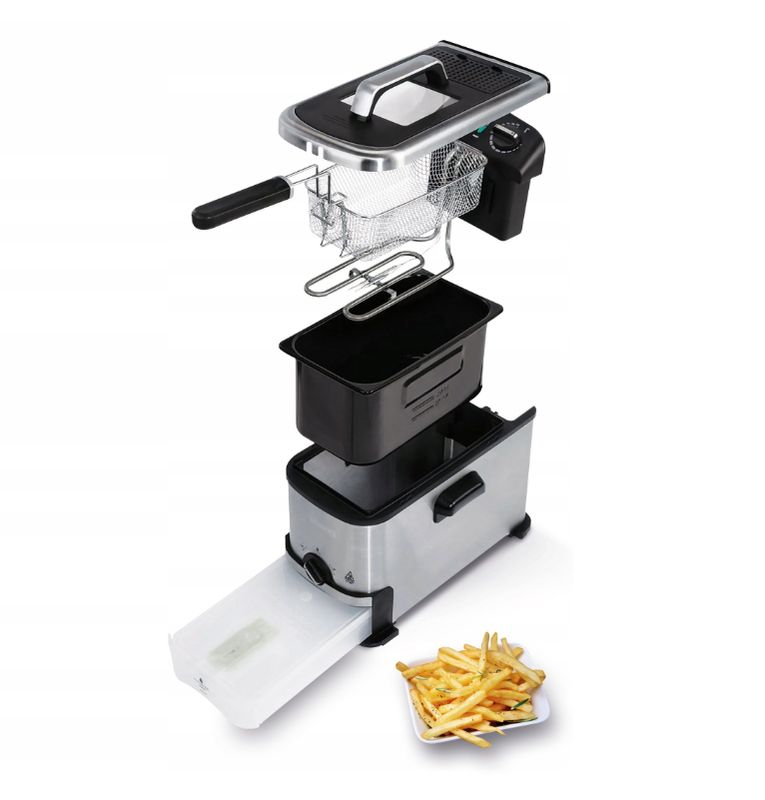 Deep Fryer with Enamel Coated Interior