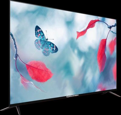 شاشة جرونكس بدون إطار 43 بوصة، سمارت، ، LED، دقة FHD،S WHALE OS - VOICE CONTROLريسيفر داخلي