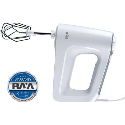 مضرب يدوي براون مالتي ميكس3 ، 450 وات، ابيض(ضمان سنتين)-HM3000