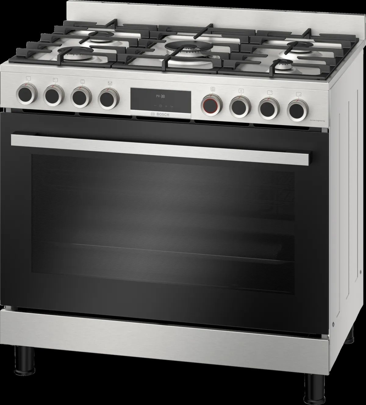 BOSCH Series 8 Gas range cooker Stainless steel  HIZ5G7W51S