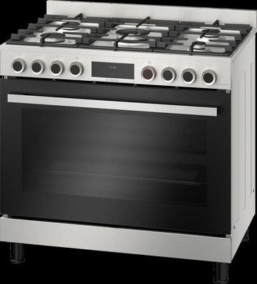 BOSCH Series 8 Gas range cooker Stainless steel  HIZ5G7W51S