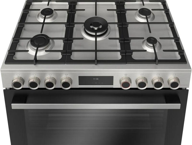 BOSCH Series 8 Gas range cooker Stainless steel HIZ5G7W51S