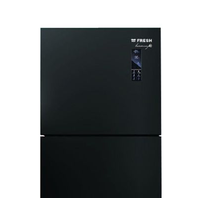 ثلاجة نوفروست فريش، 397 لتر، اسود - FNT-MR470YGQMI ثلاجة نوفروست فريش، 397 لتر، اسود - FNT-MR470YGQMI