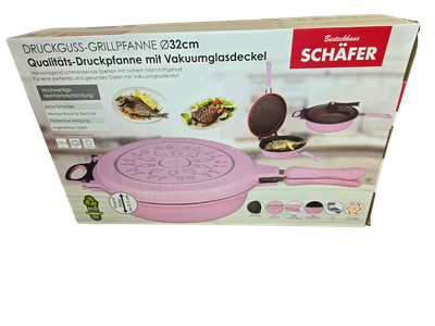 مقلاة ضغط شواء شيفر Schäfer – موديل Grillpfanne Ø32cm مقلاة ضغط شواء شيفر Schäfer – موديل Grillpfanne Ø32cm