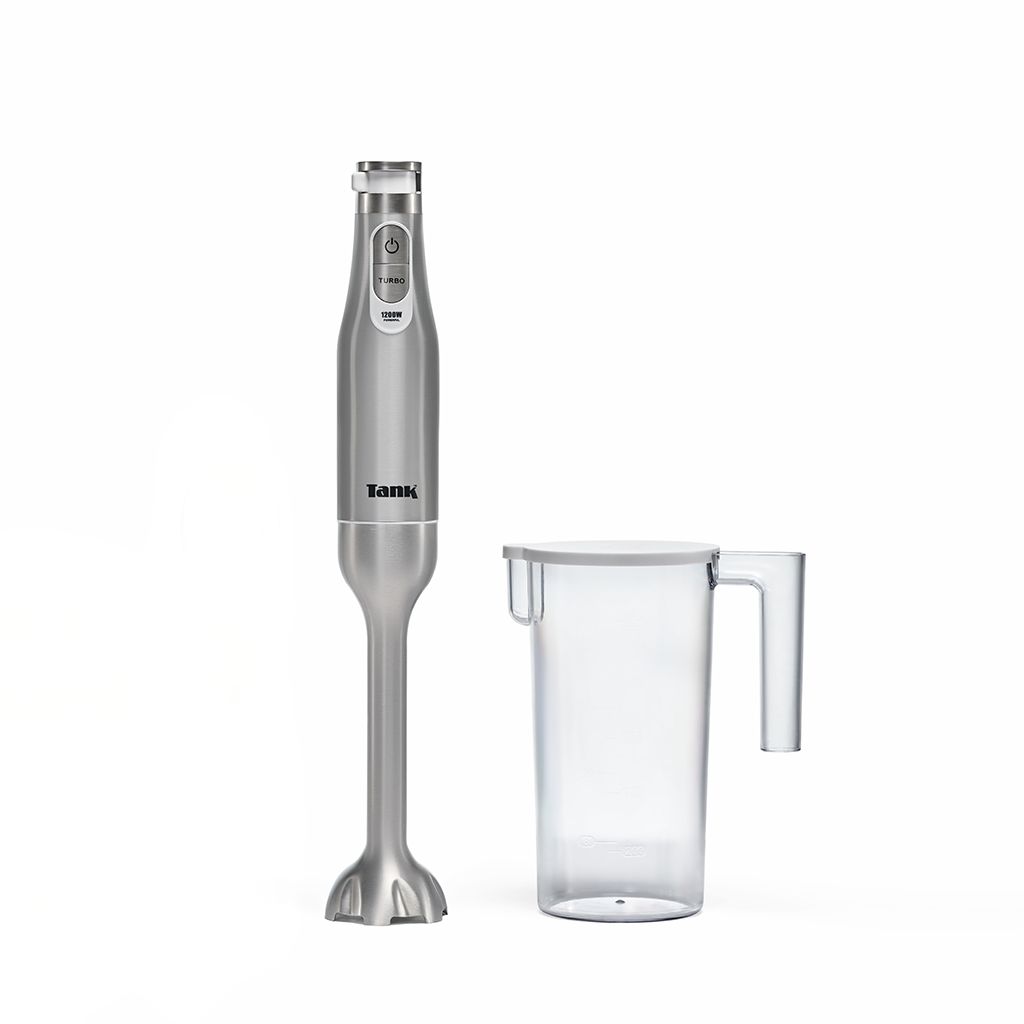 خلاط يدوي تانك متعدد الوظائف ، نظام تحكم 6 سرعات + تربو، 1200 وات، أبيض، CM-6004 ، ضمان عامين