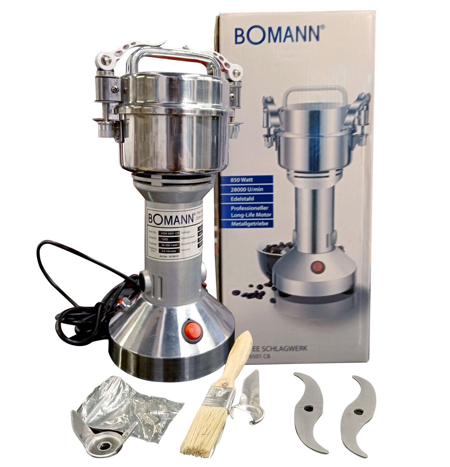 Bomman grain and coffee grinder KSW 6501