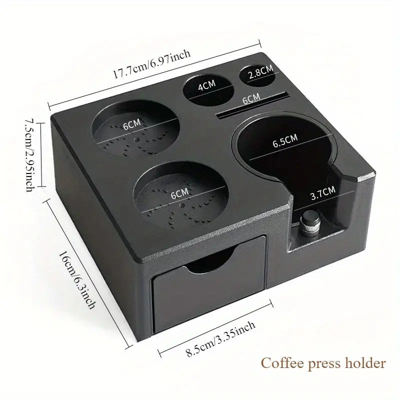 محطة تقطيع القهوة الإسبريسو مع شاشة رقمية - آلة تقطيع قابلة للتعديل لبارستا المنزل، تقطيع قهوة دقيق، ملحق صنع القهوة البلاستيكي المتين، أدوات بارستا، تصميم أنيق، تصميم وظيفي